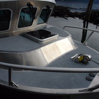 Bateau de pêche en eau salée haute performance Kinocean, bateau de pêche en cabine de 27 pieds