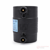 Raccord électrofusion 50 mm SDR7.4, raccords électrofusion HDPE certifiés WRAS, couplage de tuyaux HDPE, tuyau HDPE PE100