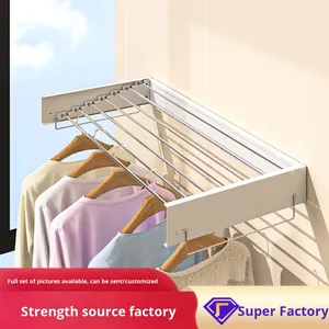 <span class=keywords><strong>Acciaio</strong></span> inossidabile Design moderno 3 anni di garanzia <span class=keywords><strong>bagno</strong></span> pieghevole portasciugamani mensola a parete Hotel nascosto - Product Image 3