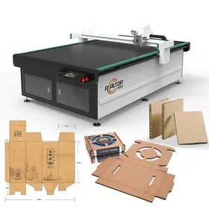 Mesin pemotong kertas produksi sampel pembuatan kotak karton CNC dengan pisau