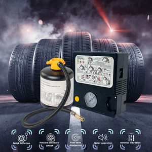 Kit de réparation de pneus d'urgence pour tous les modèles avec opération simple combine la réparation et le gonflage en un seul outil électrique rapide - Product Image 2