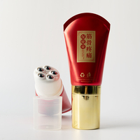 Emballage en vrac Tubes en aluminium-plastique avec gel de massage à bille roulante métallique Tube de compression en aluminium flexible avec pompe de massage
