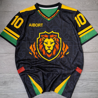 Camiseta de Fútbol Aibort Ultra Transpirable con Malla Refrigerante, Soporte Elástico y Diseño Refinado para Preparación de Partidos de Club