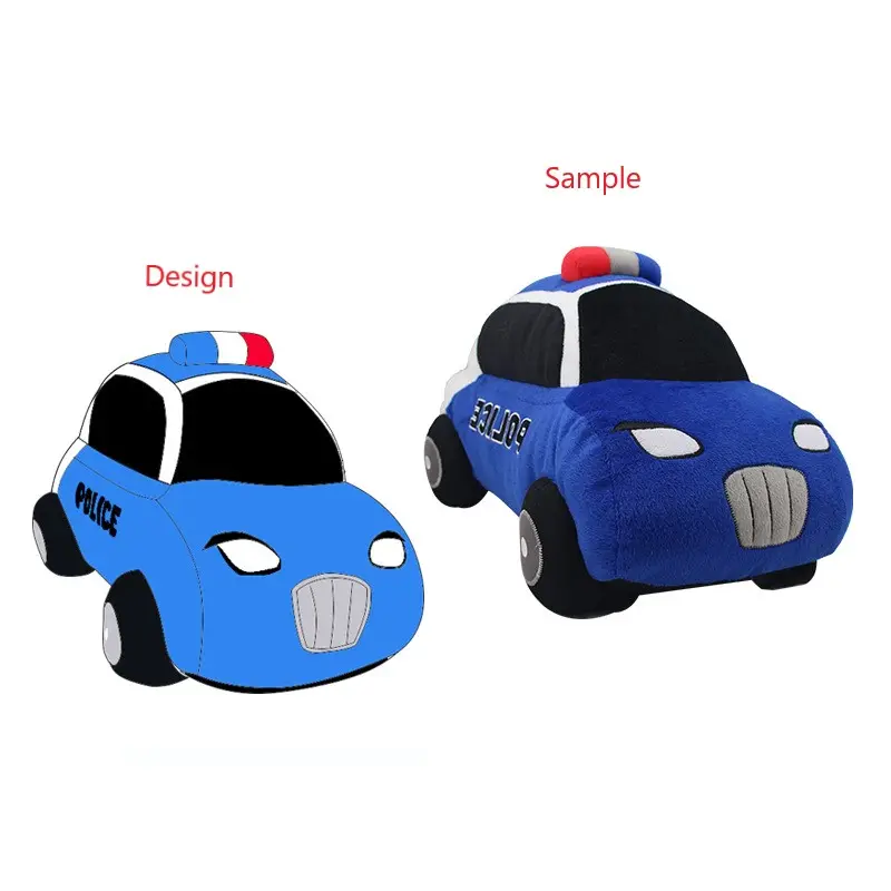 Benutzer definierte handgemachte Plüsch Stofftier Kawai Soft Lovely Cartoon Plüsch Gefüllte Stofftier Auto