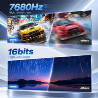 Comptoir promotionnel LED d'intérieur avec écran vidéo couleur et roues pour la dégustation de boissons et la promotion de marque