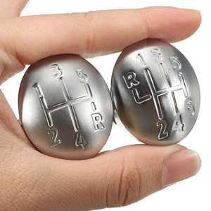 Car Gear <b>Shift</b> <b>Knob</b> Cover Aluminum Alloy 5 Speed 6 Speed For Renault Manual Transmission Rustproof - Product Image 1