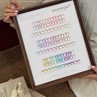 SUUSEEGEL 36 Couleurs Gel Polish Effet Œil de Chat Cristal Lumineux Transparent Scintillant Magnétique Caméléon Aurore