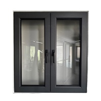 Fenêtres à battants en aluminium AOSTTER NFRC AS2047, à ouverture basculante, avec rupture de pont thermique et triple vitrage, résistantes aux ouragans, pour les bâtiments modernes