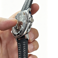Nouvelle Montre Mécanique de Luxe 2026 Automatique Cadran Noir Aiguilles Lumineuses Bracelet en Toile
