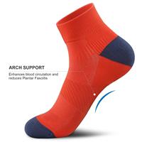 Chaussettes de compression de cheville 8-15mmHg pour femmes en cours d'exécution Chaussettes athlétiques avec soutien de la voûte plantaire Chaussettes de fasciite plantaire