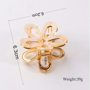 กิ๊บติดผมพีวีซีลายดอกไม้สไตล์เกาหลี กิ๊บติดผมไล่สีสันสดใสสำหรับผู้หญิง - Product Image 3