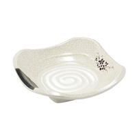 Assiettes carrées en mélamine incassables et durables pour restaurant, sans BPA, qualité alimentaire, compatibles lave-vaisselle, logo personnalisé, style japonais