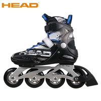 Patins à roulettes en ligne pour adultes HEAD, taille fixe, pour l'extérieur, avec roues en PU de 80 mm et 84 mm, 4 roues, en aluminium et maille PP, caractéristiques de patinage