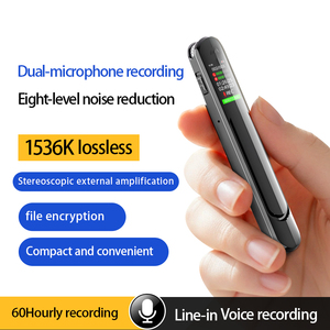 [Modèle Exclusif] Enregistreur Vocal Numérique Professionnel 3072 Kbps, Autonomie de 60 Heures, Réduction de Bruit à 8 Niveaux, Stylo Audio à Activation Vocale - Product Image 6