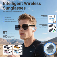 Nuevas Gafas de Sol Inteligentes AT-30 para Hombre, con Audio Inalámbrico BT, Música, Magnéticas, Anti-Luz Azul, Auriculares Inteligentes