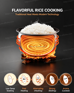 Cuisinière à riz IH 5L à faible teneur en sucre avec cuve intérieure en acier inoxydable 304 et chauffage - Product Image 5