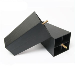 Pieds de meuble en plastique, pieds de canapé carrés, pieds de canapé noirs, pieds de meuble du milieu du siècle M8 pour canapé de table de <span class=keywords><strong>bureau</strong></span> - Product Image 3