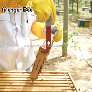 New Menger Bee Harvest Kit Beekeeping Equipment Beehive Tools Set Bee Smoker Bee Brush Honey Strainer Honey Scraper Suit <b>Gloves</b> - Product Image 6