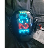 Panel LED Flexible para Ventana de Coche, USB 5V, Bluetooth, 7 Colores, Densidad de Píxeles P4, Texto Programable, Patrón, Control Remoto, Interior