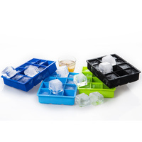 Moule à glace personnalisé grand format, écologique, sans BPA, avec couvercle, en silicone de qualité alimentaire, 12 cavités, pour usage domestique ou en bar