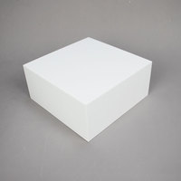Vente en gros de boîte cube en acrylique pour cupcake à dessert cube de présentation en acrylique blanc ensemble de support pour buffet rehausseur de nourriture pour mariage et fête