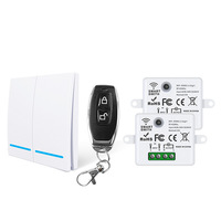 Bricolage sans câble Mini Tuya Smart Life WiFi interrupteur de lumière LED 433RF avec télécommande Alexa sans fil neutre interrupteur Intelligent
