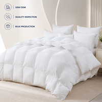 Couette épaisse et chaude en duvet de canard et d'oie blanc de qualité supérieure pour la maison et l'hôtel, taille double