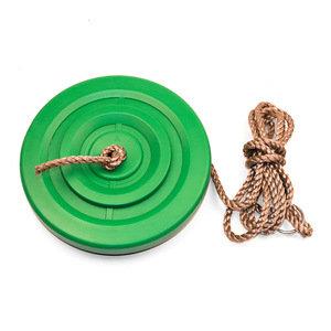 Columpio de plástico redondo para exteriores, equipo de juegos infantiles, 67 cm de diámetro, capacidad de carga de 80 kg, para niños y adultos - Product Image 1