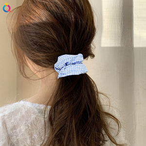 QIYUE उच्च ग्रेड धारीदार लोचदार बाल संबंधों कोरियाई कस्टम बड़े फैंसी बाल <span class=keywords><strong>Scrunchies</strong></span> - Product Image 6