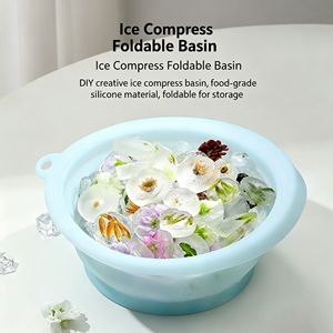 Bol en silicone pliable pour le visage avec bac à glaçons intégré, soulagement de l'acné, cryothérapie pour la maison - Product Image 2