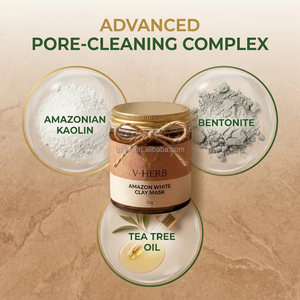 <span class=keywords><strong>Masque</strong></span> Purifiant à l'Argile Blanche Vietnamienne pour les Professionnels de Spa – Absorbe l'Excès de Sébum, Apaise les Rougeurs, Sensation d'Argile Douce – Fourniture pour Bar à Dos de Spa - Product Image 3