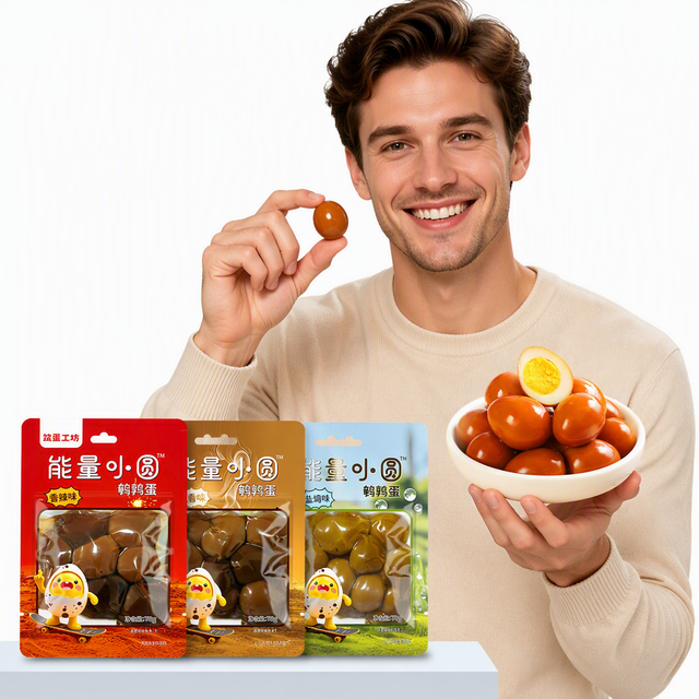 Chinese Spicy Braised Quail Eggs 70g | Eggineer Brand Ready to Eat Snack with 10 Month Shelf Life-OEM Manufacturer