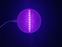 Bases de veilleuses 3D modernes en gros, pour artisanat, avec interrupteur en verre teinté, alimentées par USB, LED RGB écologiques, en vrac, compatibles DIY