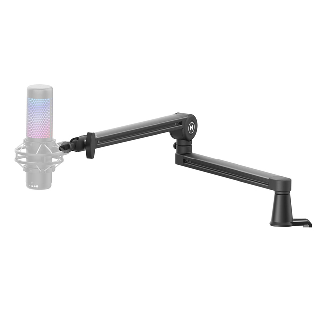 AS16 Free Rotating Live Streaming Mic Holder Stand Low Profile Gaming Microphone Metal Arm Music Studio Recording Mic Boom Arm