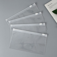 Trousse à crayons transparente haute capacité étui de papeterie Simple étanche et étanche à l'humidité avec fermeture éclair pour le bureau de l'école