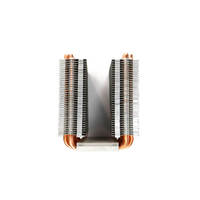 Dissipateur de chaleur de ventilateur d'unité centrale à ailettes collées empilées en métal et en cuivre personnalisé grand dissipateur de chaleur de profil en aluminium
