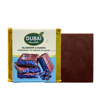 Solutions ODM/OEM proposées Collation gastronomique de luxe de barre de chocolat aux bleuets et au chocolat Kunafa de style Dubaï avec saveur unique