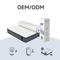 Matelas hybride double sur mesure en mousse de latex et ressorts ensachés, design moderne, livré enroulé en boîte – Offre Spéciale