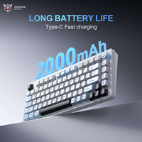 Teclado Inalámbrico para Juegos ONIKUMA MT501, Tres Modos, RGB, 82 Teclas, Compacto, Membrana, para Juegos y Oficina, con Certificaciones CE, RoHS y FCC, Venta al Por Mayor