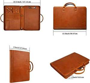 Danh Mục Đầu Tư Bằng Da Chính Hãng Mới Nhất Dành Cho Nam, Sổ Lưu Niệm Bìa Cứng Có Tay Cầm, Hộp Đựng Danh Mục Đầu Tư Cá Nhân - Product Image 4