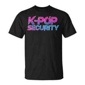 T-shirt K Pop Security, costume d'Halloween pour maman et papa, taille grande - Product Image 1
