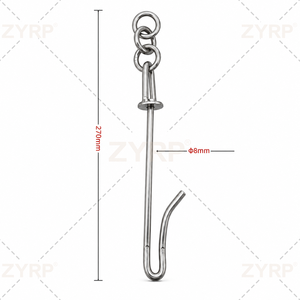 Crochet de suspension <span class=keywords><strong>pour</strong></span> poulet en acier poli <span class=keywords><strong>pour</strong></span> convoyeur aérien d'abattoir, <span class=keywords><strong>Fourniture</strong></span> d'usine - Product Image 1
