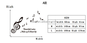 Pegatinas de <span class=keywords><strong>Pared</strong></span> con Notas Musicales Creativas, <span class=keywords><strong>Papel</strong></span> <span class=keywords><strong>Autoadhesivo</strong></span> Acrílico, Decoración para Habitación <span class=keywords><strong>Infantil</strong></span>, Aula de Baile - Product Image 4