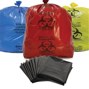 Custom Environmental Protection Biodegradable Heavy Duty Thickened Giant Large 55 Gallon Black Garbage Plastic Trash Bag