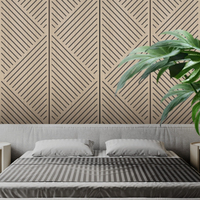 Fabricant professionnel de panneaux acoustiques modernes, fond mural en MDF, pour hôtel, hôpital, absorption acoustique, imperméable