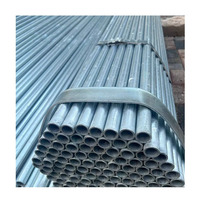Tubes de fer sans couture laminés à chaud en acier au carbone Gi pour la construction Tuyau en acier à section creuse ronde galvanisée à chaud