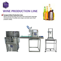 Machines de capsulage et d'étiquetage de comptoir en acier inoxydable pour lignes de production de boissons, vitesse de bande réglable, plusieurs tailles de bouteilles, verre