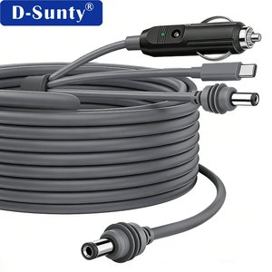 Câble d'alimentation 3-en-1 D-Sunty pour chargeur de voiture, coaxial en cuivre toronné à 2 conducteurs pour antenne satellite Starlink Mini - Product Image 5