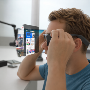 แว่นตาอัจฉริยะ INMO Wireless AI AR กล้อง 16MP หน่วยความจำ 8+<span class=keywords><strong>128GB</strong></span> จอแสดงผล Micro-OLED สีเต็มรูปแบบ 1080P พร้อมผู้ช่วยเสียง AI และ Open SDK สำหรับเล่นเกม - Product Image 4