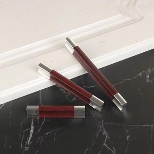 Poignée de tiroir en alliage d'aluminium de style américain moderne minimaliste, noire, pour porte de meuble, armoire, placard - Product Image 2